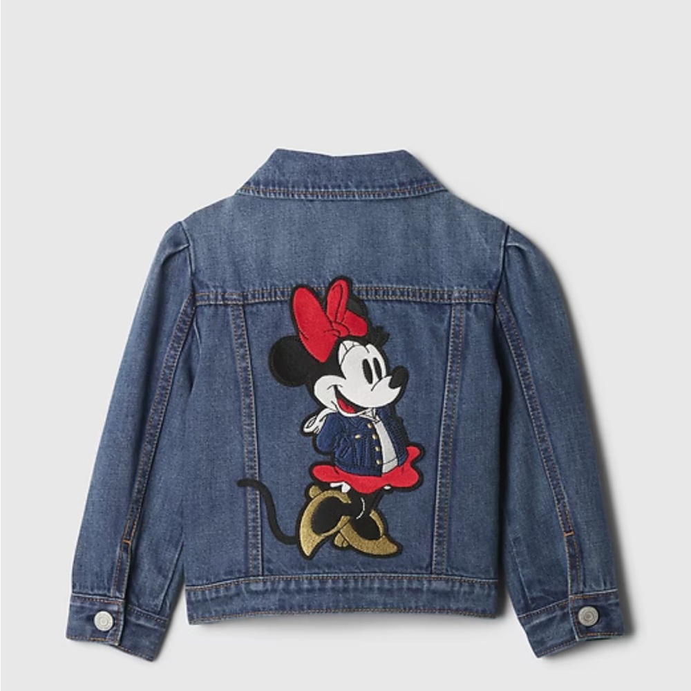 Disney gap collaborative Minnie Mouse blue Jean denim jacket 18/24m